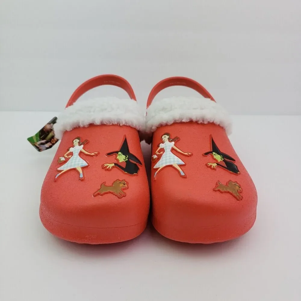 The Wizard Of Oz Girls Size 2/3 Red Slip On Lined Comfort Clog Shoes